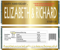 [W422] Colored Background Anniversary Wrappers - Front and Back