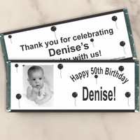 [W118] Black Balloons w/Photo Wrappers - lifestyle photo 