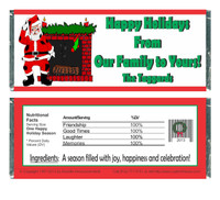 [W573] Santa / Fireplace Wrappers - Front and Back