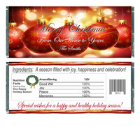 [W602] Red Ornament Bkgd Wrappers - Front and Back