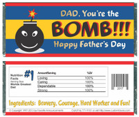 [W651] Father's Day Bomb Wrappers - Front and Back