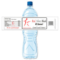 [Y472] Team Logo weatherproof water bottle label