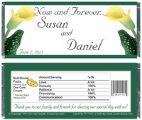 [W41] Yellow Lily Wedding Wrappers - Front and Back