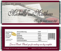 [W473] Wedding Music Wrappers - Front and Back
