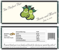 [W596] Perfect Pear  Brides Wrappers - Front and Back