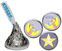 [KS09] Girl on Moon Shower Stickers - with candy kiss