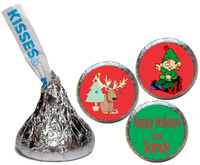 [KH17] Elf Christmas Sticker - with Kiss