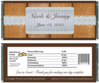 [WW58] Wood and Lace Wedding Wrappers - Front and Back