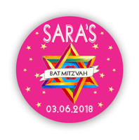[RR07] Star of David Bright Pink / Magenta 
