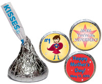 [KH51] Super Hero Mother's Day Sticker - with candy kiss