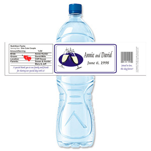 [Y268] Glasses weatherproof water bottle label