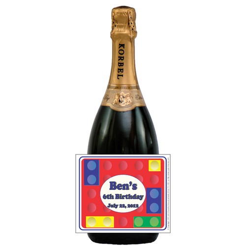 [L614] Lego Label - champagne bottle