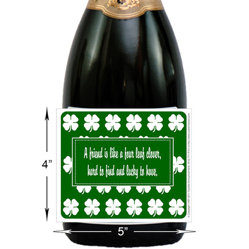 Four Leaf Clover Label Label | Favorite Announcements®