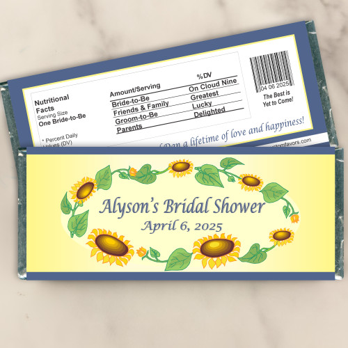[W143] Sunflower Bridal Shower Wrappers - lifestyle photo 