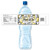 [Y331] Silver / Gold Balloons Bkgnd weatherproof water bottle label