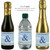 [LA20] Clrd Ann Bkgd-other clrs avail Custom Bottle Labels for Beer, mini Champagne, mini Wine, and small water bottle Party Favors