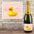 [LS19] Baby Shower Pink Duck Custom Bottle Labels are personalized and printed 
