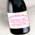 [LS28] Pink  Baby Feet Custom Bottle Labels for Champagne, Wine, or Mini Liquor Bottles - perfect for table decorations