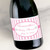 [LS41] Baby Shower Pink Stripes Custom Bottle Labels for Champagne, Wine, or Mini Liquor Bottles - perfect for table decorations