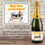 [LB037] Holy Cow Birthday Custom Bottle Labels are personalized and printed 