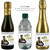 [LG17] Photo Grad Hat Custom Bottle Labels for Beer, mini Champagne, mini Wine, and small water bottle Party Favors