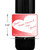 [L521] Big Heart Valentine Label  - 3.33x4 inch wine bottle label dimension
