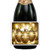 [L568] Gold Ornament Bkgd Label - closeup 