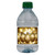[L568] Gold Ornament Bkgd Label  - small water bottle