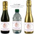 [LR002] Photo Christening Custom Bottle Labels for Beer, mini Champagne, mini Wine, and small water bottle Party Favors