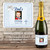 [LR035] Lace and Bow Blue Custom Bottle Labels are personalized and printed 