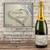 [L253] Heart in Sand Label - champagne bottle and label 
