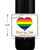 [L262] Rainbow Heart Label  - 3.33x4 inch wine bottle label dimension