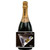 [L263] Martini Glass Label - champagne bottle