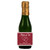 [L374] Interlocking Hearts Label  - small champagne wine bottle