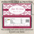 [W682] Burgundy Damask Wedding Wrappers - personalized and printed 