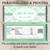 [W705] Mint Green Damask Wedding Wrappers - personalized and printed 