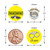 [KT07] Sheriff Retirement Stickers -sticker size with penny 