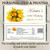 [WB129] Yellow Rose Bouquet Wrappers - personalized and printed 