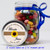 [RW16] Sunflower - 2" Round Label on Mason Jar with Jelly Beans 