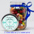 [RR11] Damask - 2" Round Label on Mason Jar with Jelly Beans 