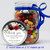 [RW38] Watercolor Flowers - 2" Round Label on Mason Jar with Jelly Beans 
