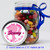 [RB20] Let's Party Birthday - 2" Round Label on Mason Jar with Jelly Beans 