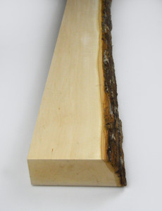 Basswood Bark Edge Mantel 66 Inch Basswood Bark Edge Mantel 66 Inch