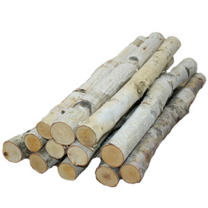Wilson Decorative White Birch Logs, Natural Bark Wood Home Décor (Set of 12) - 15.5"-17.5" in Length 1"-1.5" Dia. Wilson Decorative White Birch Logs, Natural Bark Wood Home Décor (Set of 12) - 15.5"-17.5" in Length 1"-1.5" Dia.