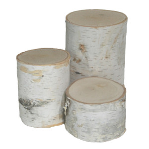 White Birch Pillars (set of 3 - varied heights) White Birch Pillars (set of 3 - varied heights)