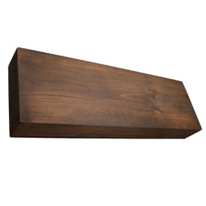 Wilson Thick Solid Floating Wood Mantel Shelf 36" Coffee Wilson Thick Solid Floating Wood Mantel Shelf 36" Coffee