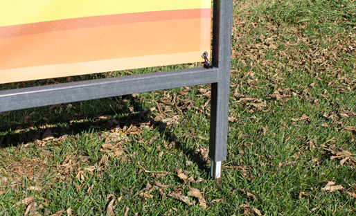 4 Ft X 10 Ft Outdoor Banner Stand Fiber Frame