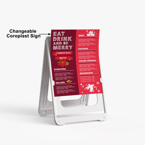 Simpo Sign II Signicade Changeable 22 x 28 A-Frame Sidewalk Sign