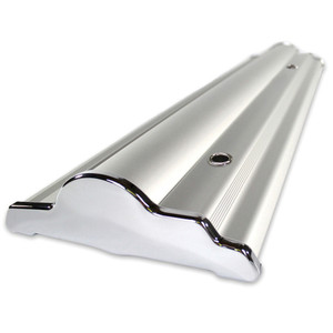48 inch wide retractable banner stand silver step SILVER 48 inch wide retractable banner stand silver step SILVER
