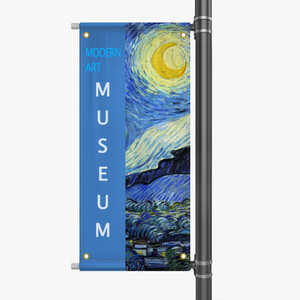Light pole banners available in many different sizes